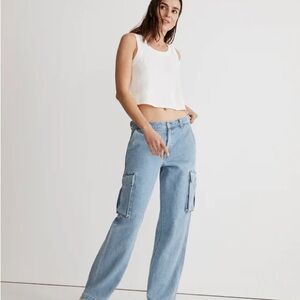 Madewell Low Slung Cargo Jeans